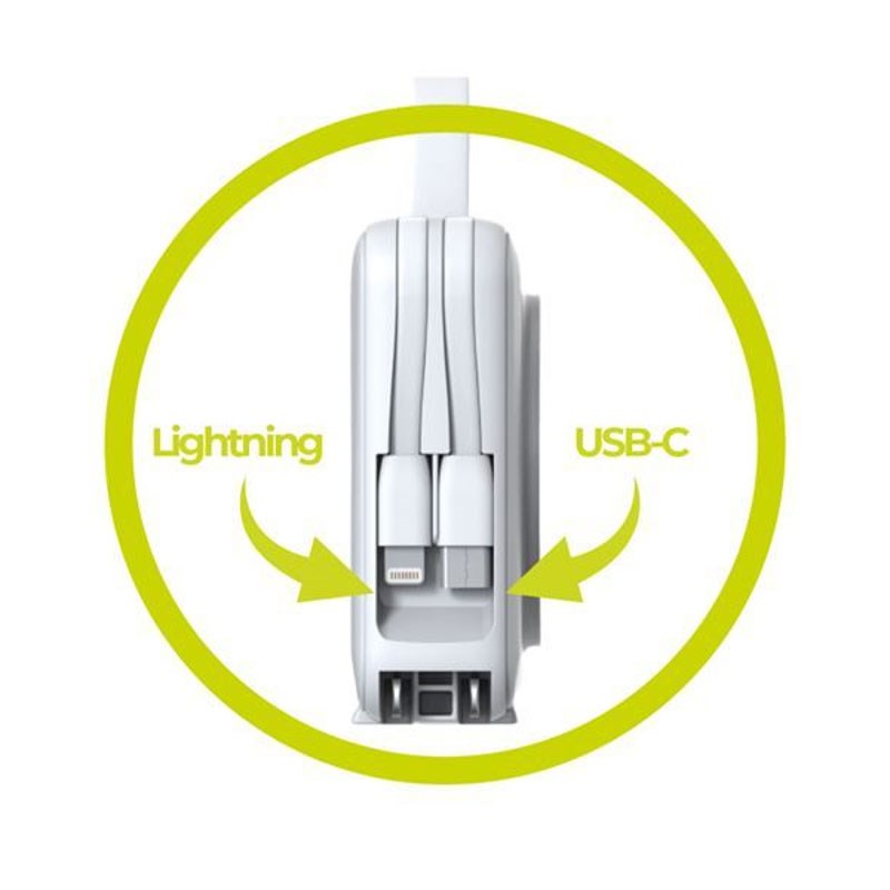 Mobile Origin PowerBank Reiselader 10.000 mAh – MagSafe Kompatibel – Hvit