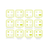 Mobile Origin 100W USB-C-Hub med USB-A & Schuko-Plugg – Hvit