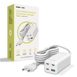 Mobile Origin 100W USB-C-Hub med USB-A & Schuko-Plugg – Hvit