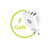 Mobile Origin GaN 40W Vegglader m. 2 x USB-A & 2 x USB-C - Hvit