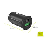 Mobile Origin 30W Billader m. 1 x USB-A & 1 x USB-C – Svart