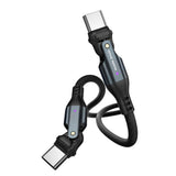 Mobile Origin 240W Roterende USB-C til USB-C Kabel - 1m - Svart