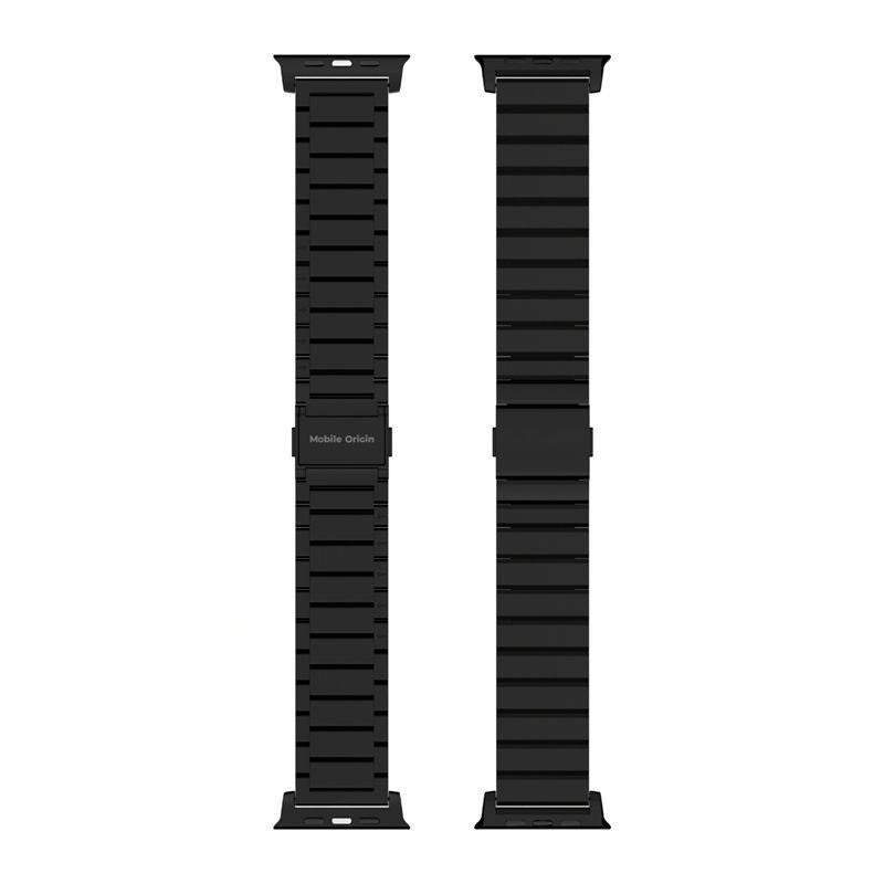 Apple Watch (42/44/SE/45/46/49 mm) Mobile Origin Titanrem – Svart