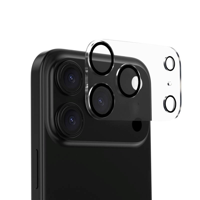 iPhone 17 Pro Mobile Origin Herdet Glass Kameralinsebeskyttelse - Gjennomsiktig / Svart Kant