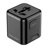 Mobile Origin 30W Universell Reiseadapter EU/UK/US/AUS – Svart