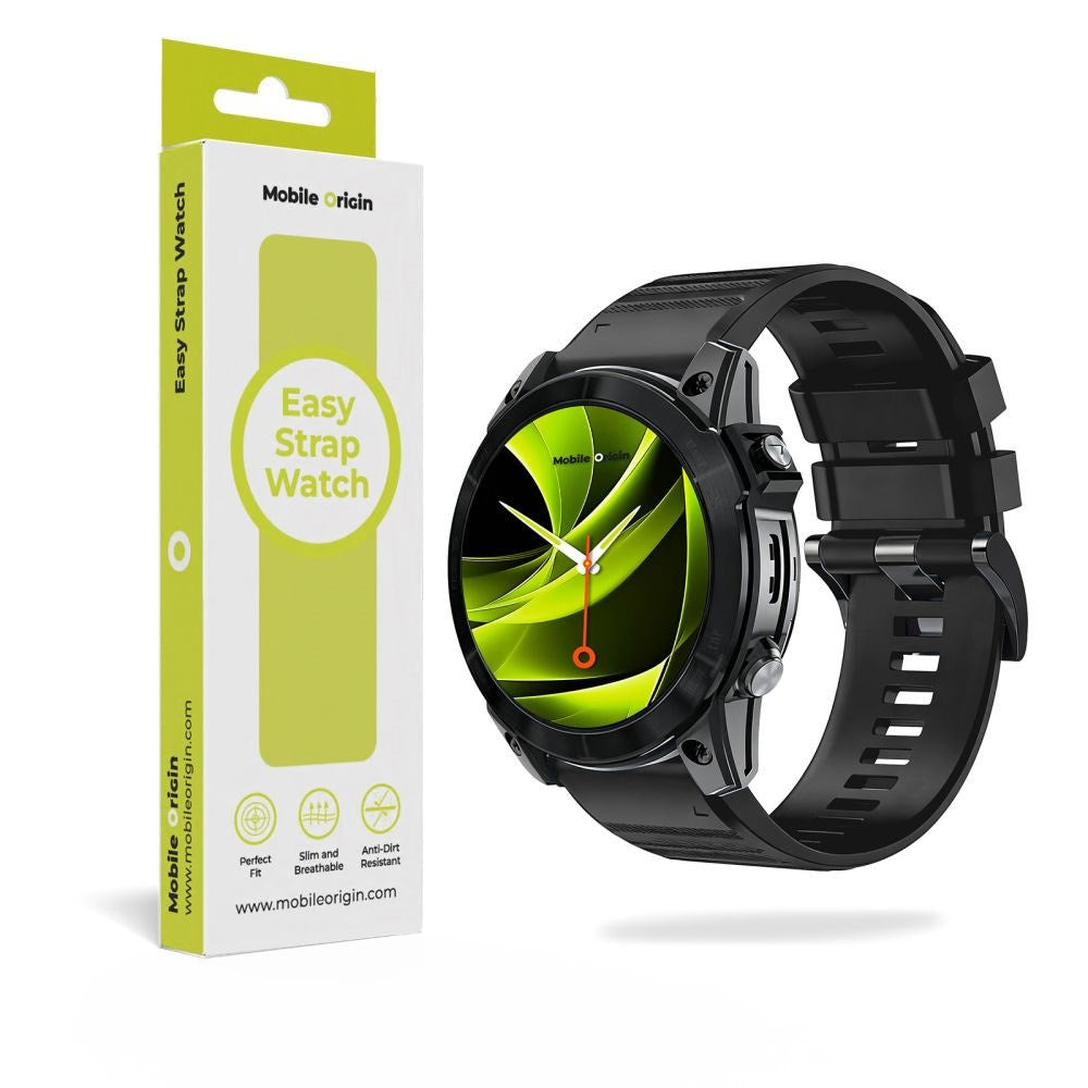 Mobile Origin Universal Garmin Stropp (22 mm QuickFit) – Silikon – Svart