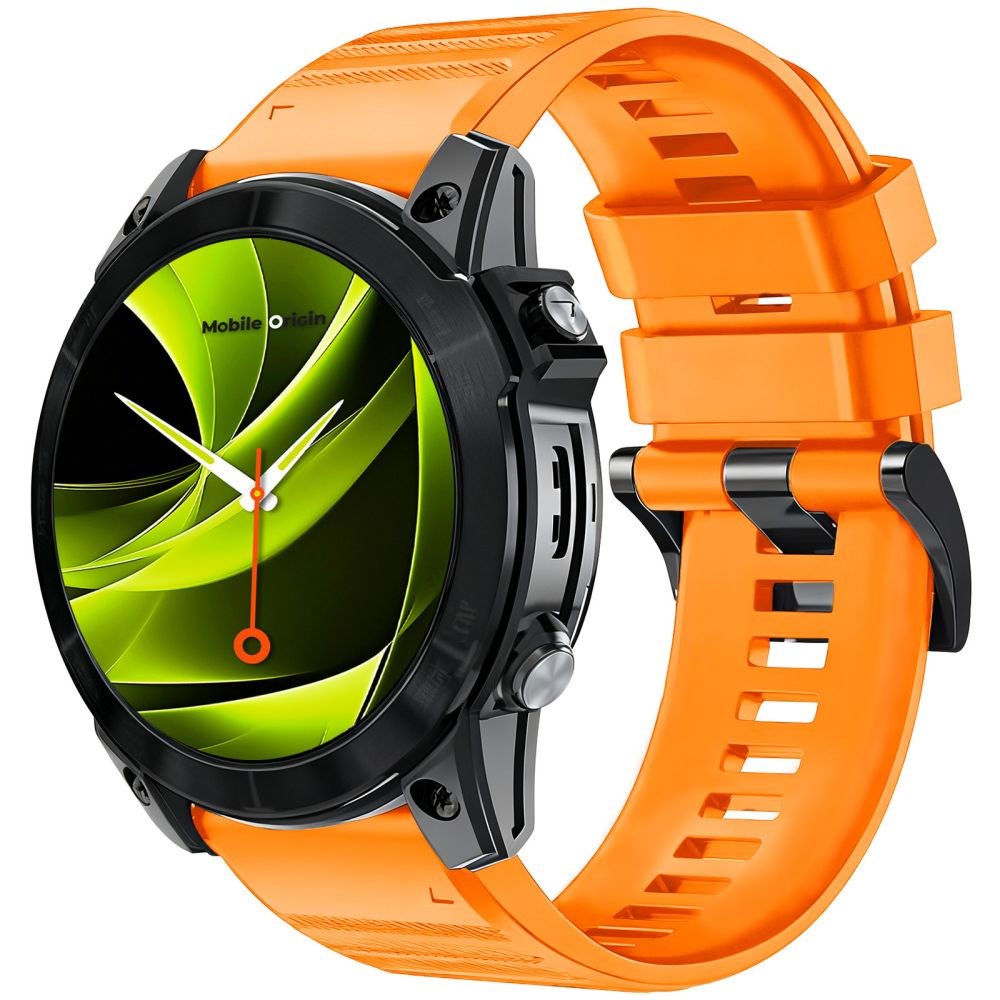 Mobile Origin Universal Garmin Stropp (22 mm QuickFit) – Silikon – Oransje
