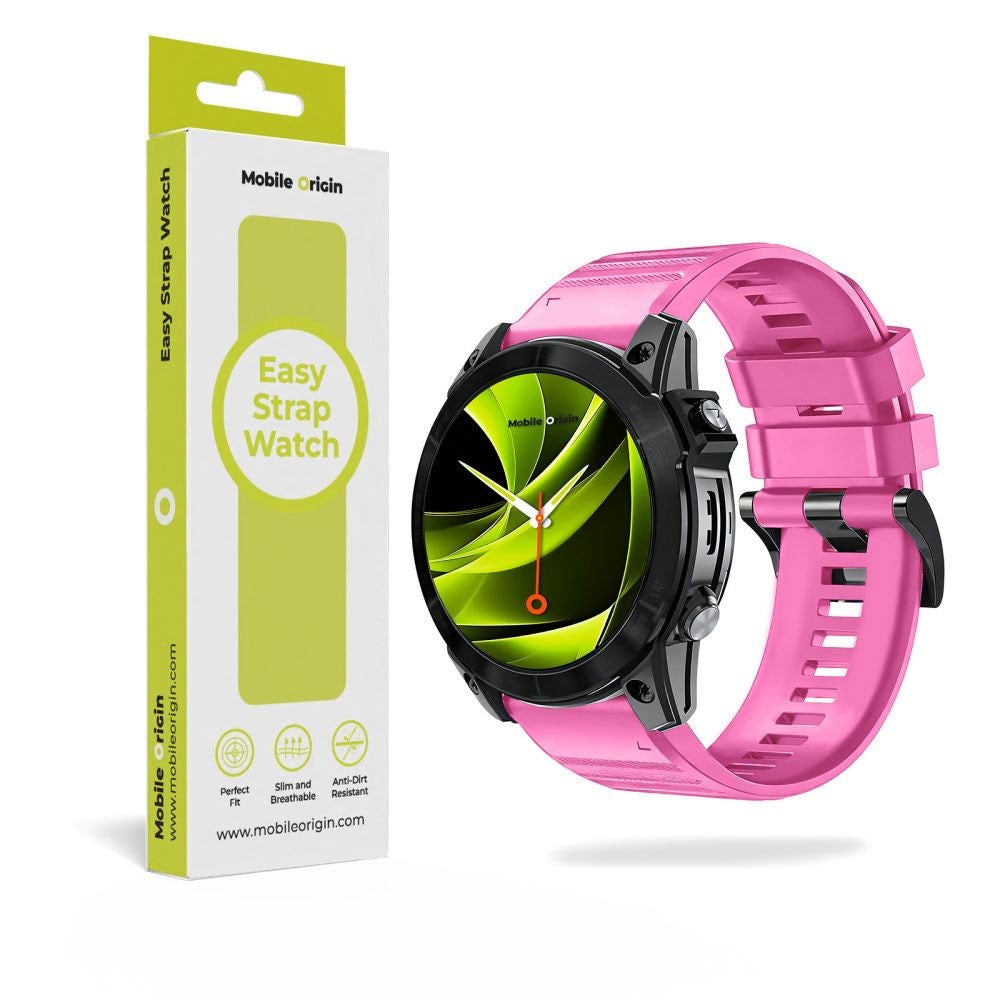 Mobile Origin Universal Garmin Stropp (26 mm QuickFit) – Silikon – Rosa