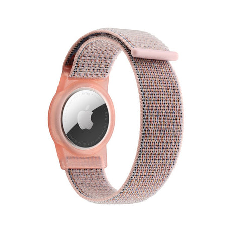 Mobile Origin Apple AirTag Nylon Rem for Barn - Rosa Enhjørning