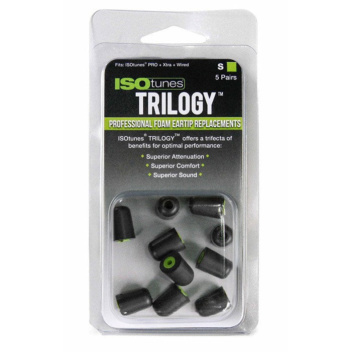 ISOtunes Ørepropper S (Små) til ISOtunes In-Ear Headset - 5 Par - Svart