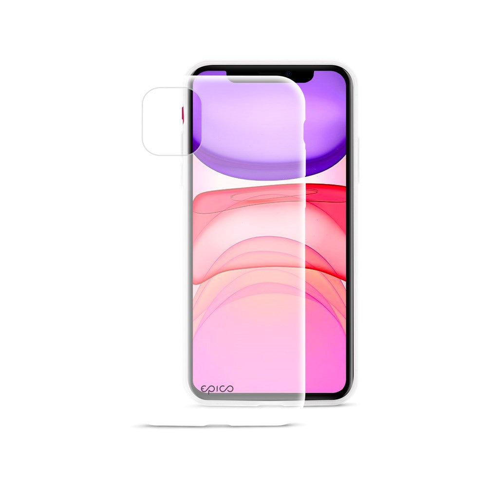 iPhone 11 Epico Silikon Deksel - Gjennomsiktig / Hvit