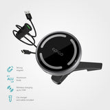 Epico Magnetisk Mobiltelefonholder for Bil med 15W Trådløs Lading - MagSafe Kompatibel - Svart