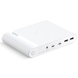 Epico Multi Powerbank m. USB-C, USB-A, DC + Billader - 26 800 mAh - Hvit