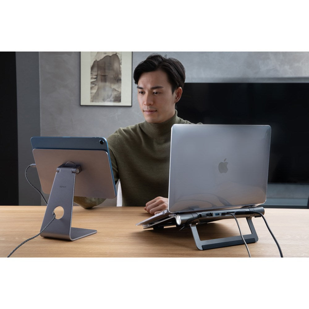Epico Magnetisk Aluminium Stativ til iPad - Space Grey