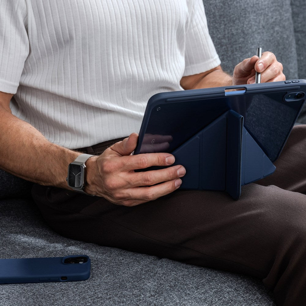 iPad Air 11-10.9" (2026-2020) / Pro 11" (2022-2018) Epico Hero Flip Case - Origami - Blå