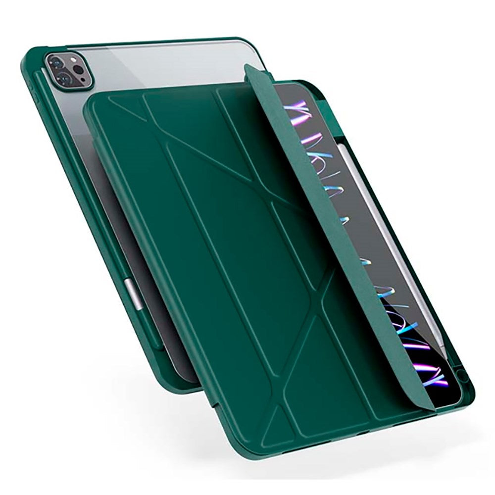 iPad Air 11-10.9" (2026-2020) / Pro 11" (2022-2018) Epico Hero Flip Case - Origami - Grønn