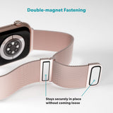 Apple Watch (38/40/SE/41/42mm) Epico Milanese+ (Plus) Rustfri Stål Rem - Rose Gold