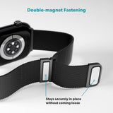 Apple Watch (38/40/SE/41/42mm) Epico Milanese+ (Plus) Rustfri Stål Rem - Space Gray