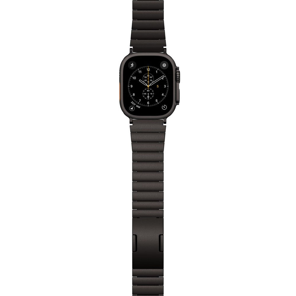 Apple Watch (42/44/SE/45/46/49) Epico UNUM Klokkerem i Rustfritt Stål – Svart