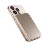 Epico 15W UltraPack EM51 Slim Alu Mag+ 5000 mAh Power Bank med USB-C - Qi2 / MagSafe Kompatibel - Desert Titanium