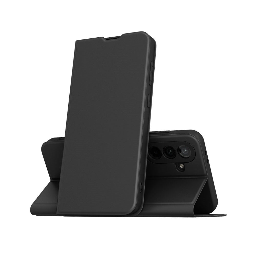 Spello Samsung Galaxy A56 (5G) Kunstskinn Flip Deksel med Stativfunksjon - Svart