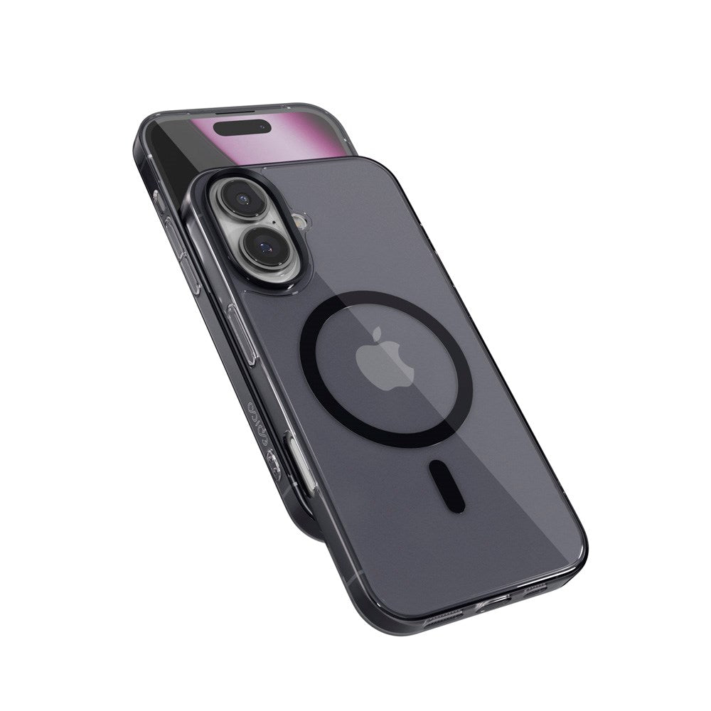 iPhone 16 Plus Epico SlimGlass Mag+ Deksel - MagSafe Kompatibel - Svart