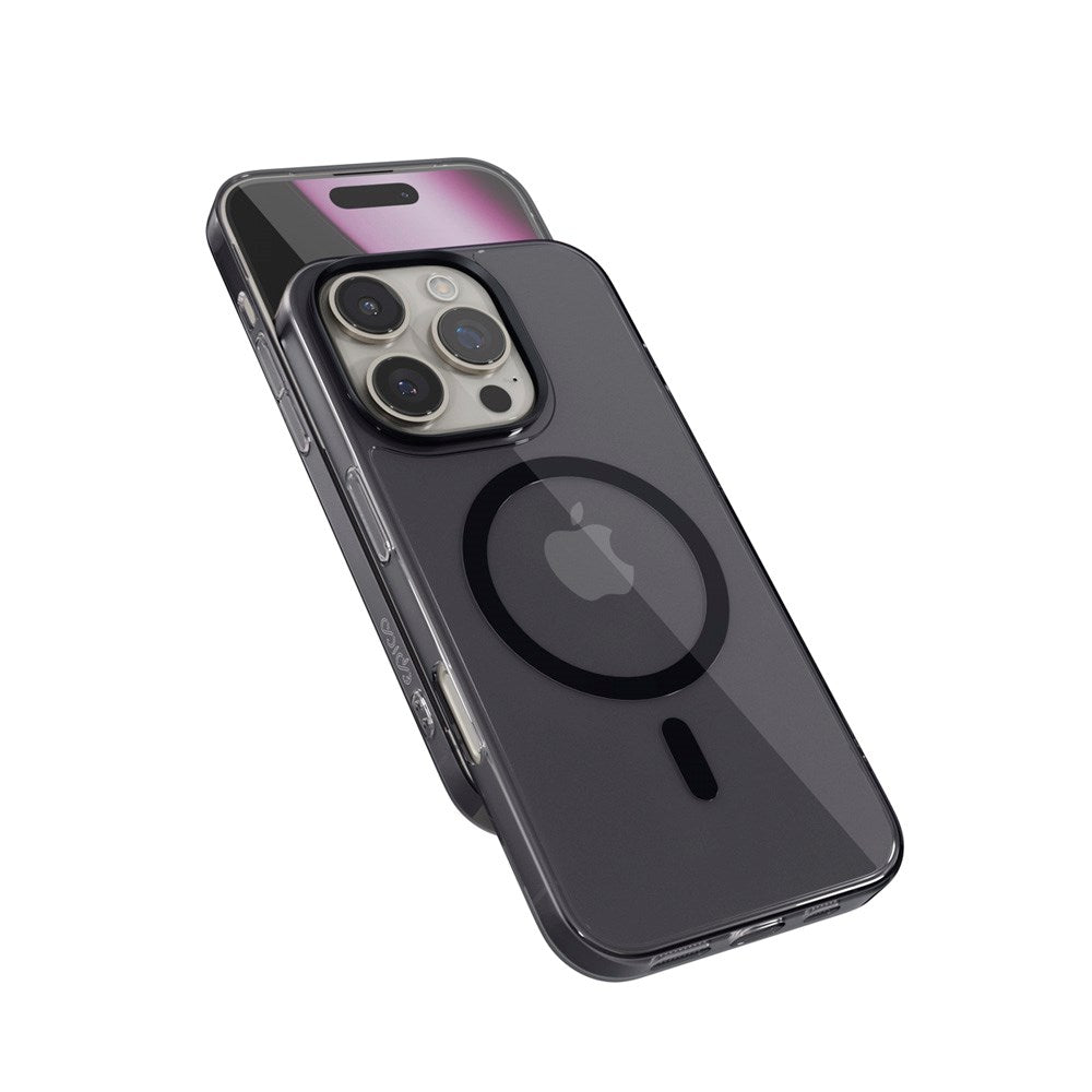 iPhone 16 Pro Epico SlimGlass Mag+ Deksel - MagSafe Kompatibel - Svart