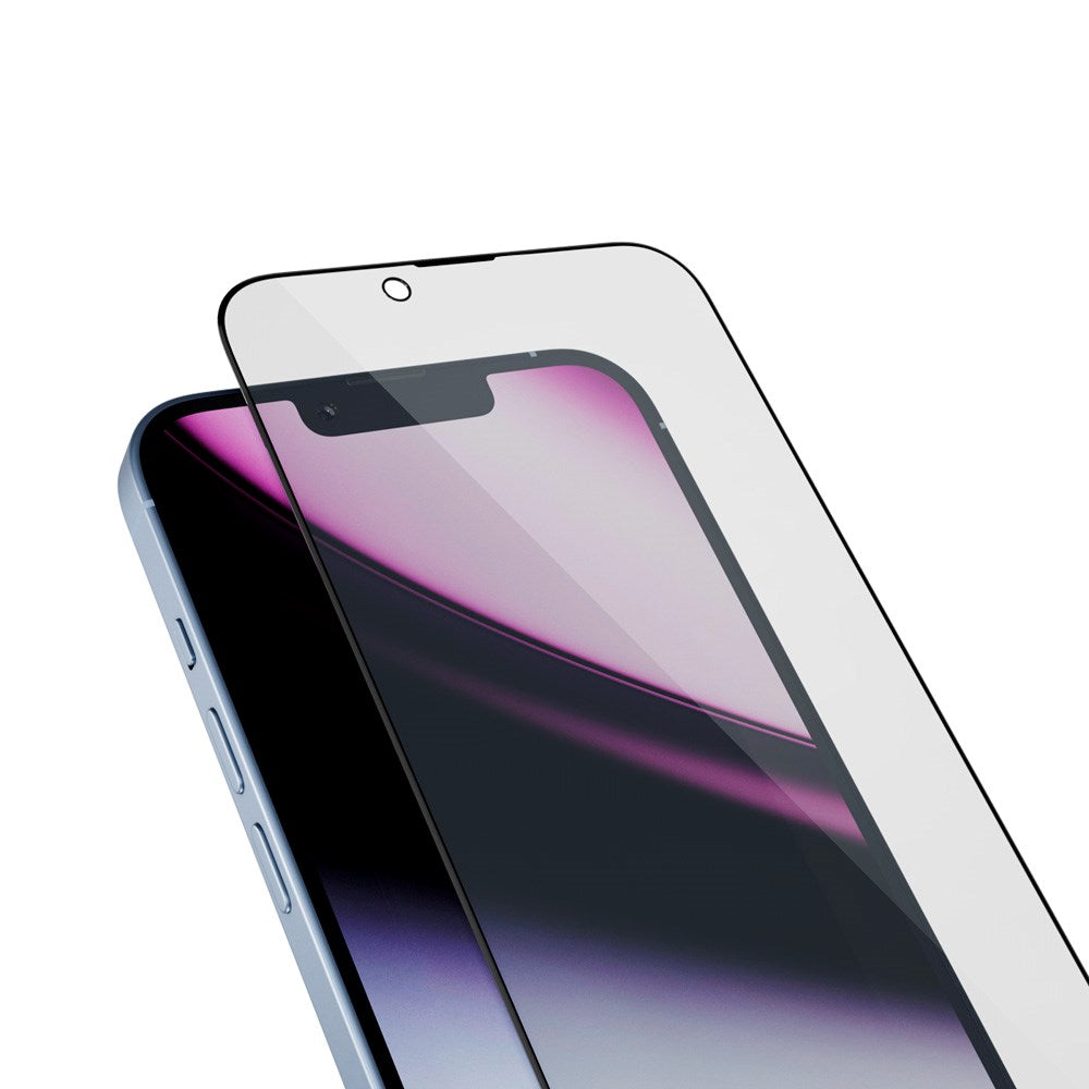 iPhone 17e / 16e / 14 / 13 / 13 Pro Epico AntiBlue Glass 3D Skjermbeskyttelsesglass m. Installasjonsramme - Gjennomsiktig
