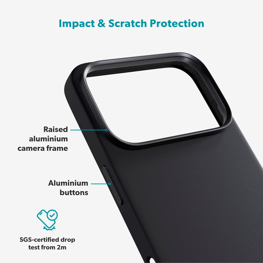 iPhone 17 Pro Epico Silicone Pro Mag+ Deksel - MagSafe Kompatibel - Black