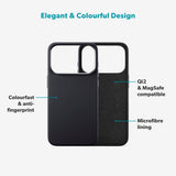 iPhone 17 Pro Max Epico Silicone Pro Mag+ Deksel - MagSafe Kompatibel - Black