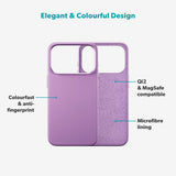 iPhone 17 Pro Epico Silicone Pro Mag+ Deksel - MagSafe Kompatibel - Purple