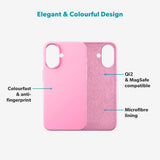 iPhone 17 Epico Silicone Pro Mag+ Deksel - MagSafe Kompatibel - Hot Pink