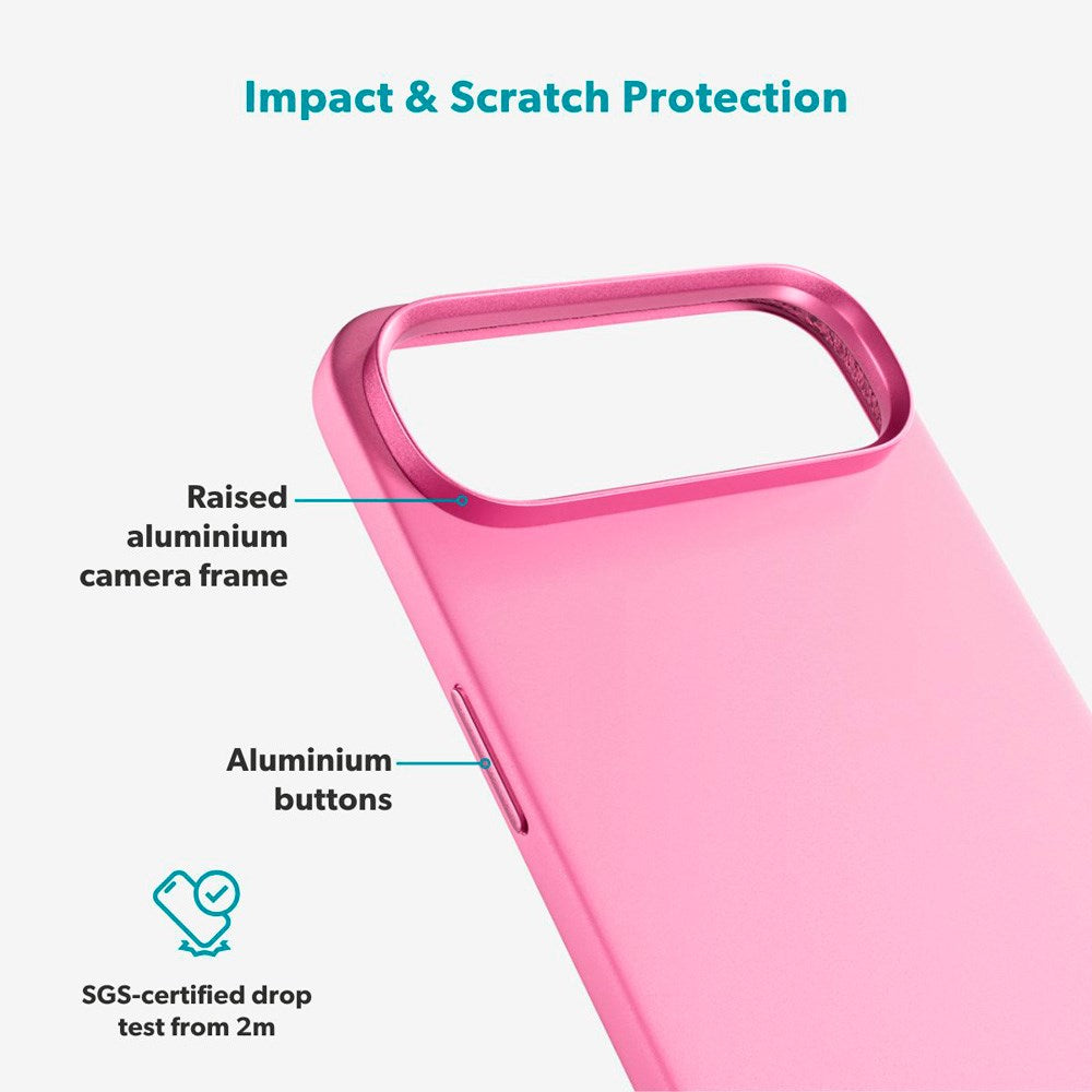 iPhone Air Epico Silicone Pro Mag+ Deksel - MagSafe Kompatibel - Hot Pink