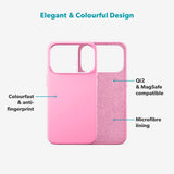 iPhone 17 Pro Max Epico Silicone Pro Mag+ Deksel - MagSafe Kompatibel - Hot Pink