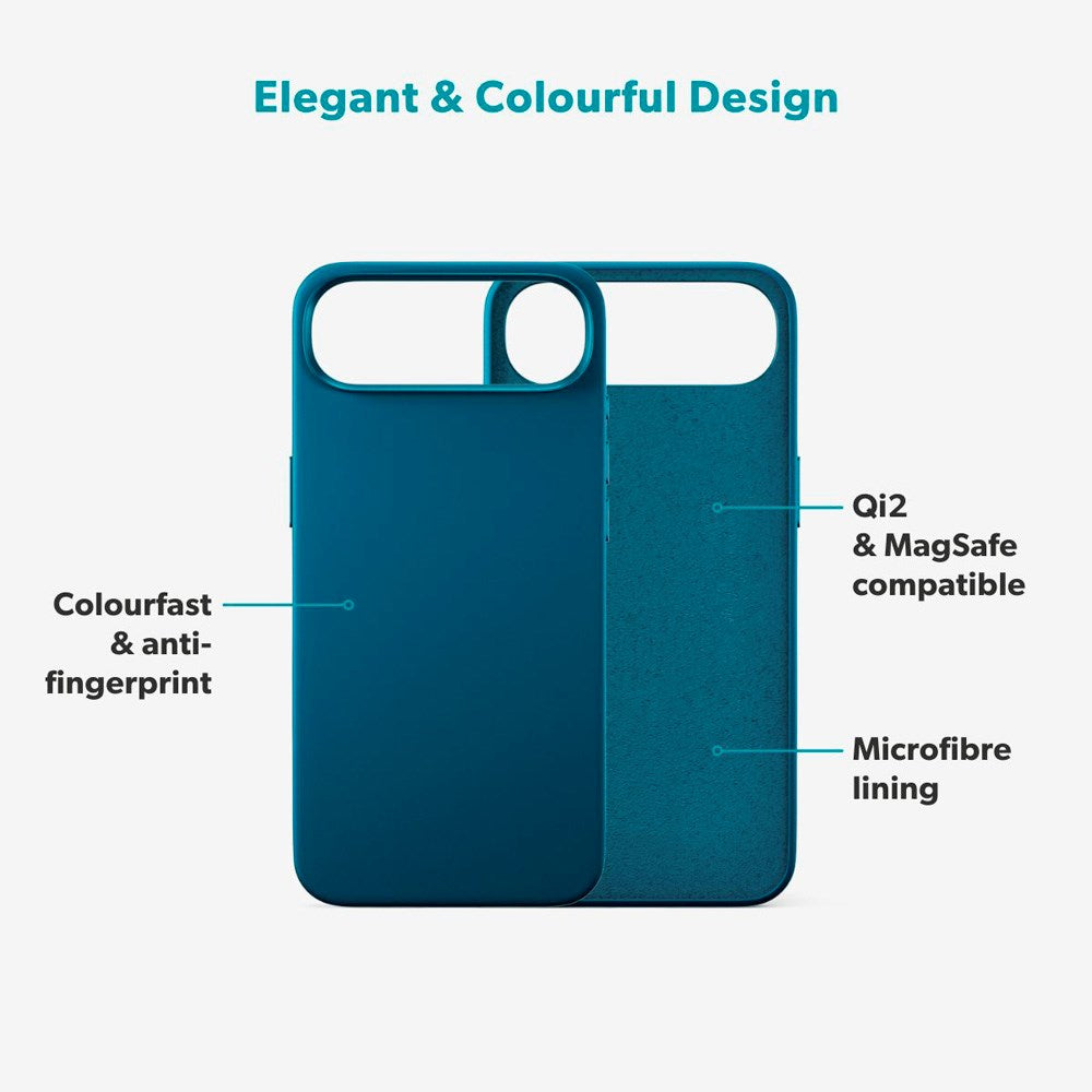 iPhone Air Epico Silicone Pro Mag+ Deksel - MagSafe Kompatibel - Petrol Blue