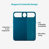 iPhone Air Epico Silicone Pro Mag+ Deksel - MagSafe Kompatibel - Petrol Blue