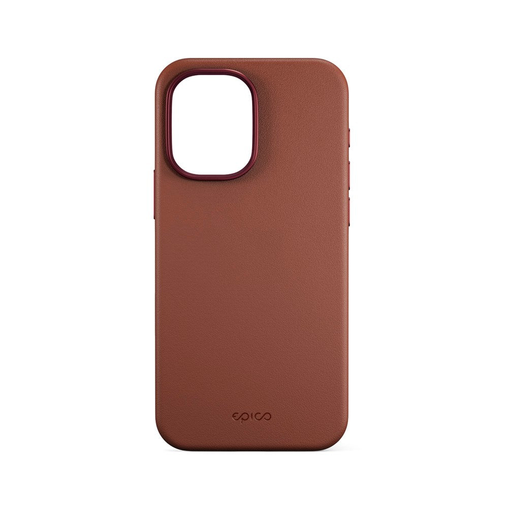 iPhone 17 Epico Leather Pro Mag+ Deksel - MagSafe Kompatibel - Brun