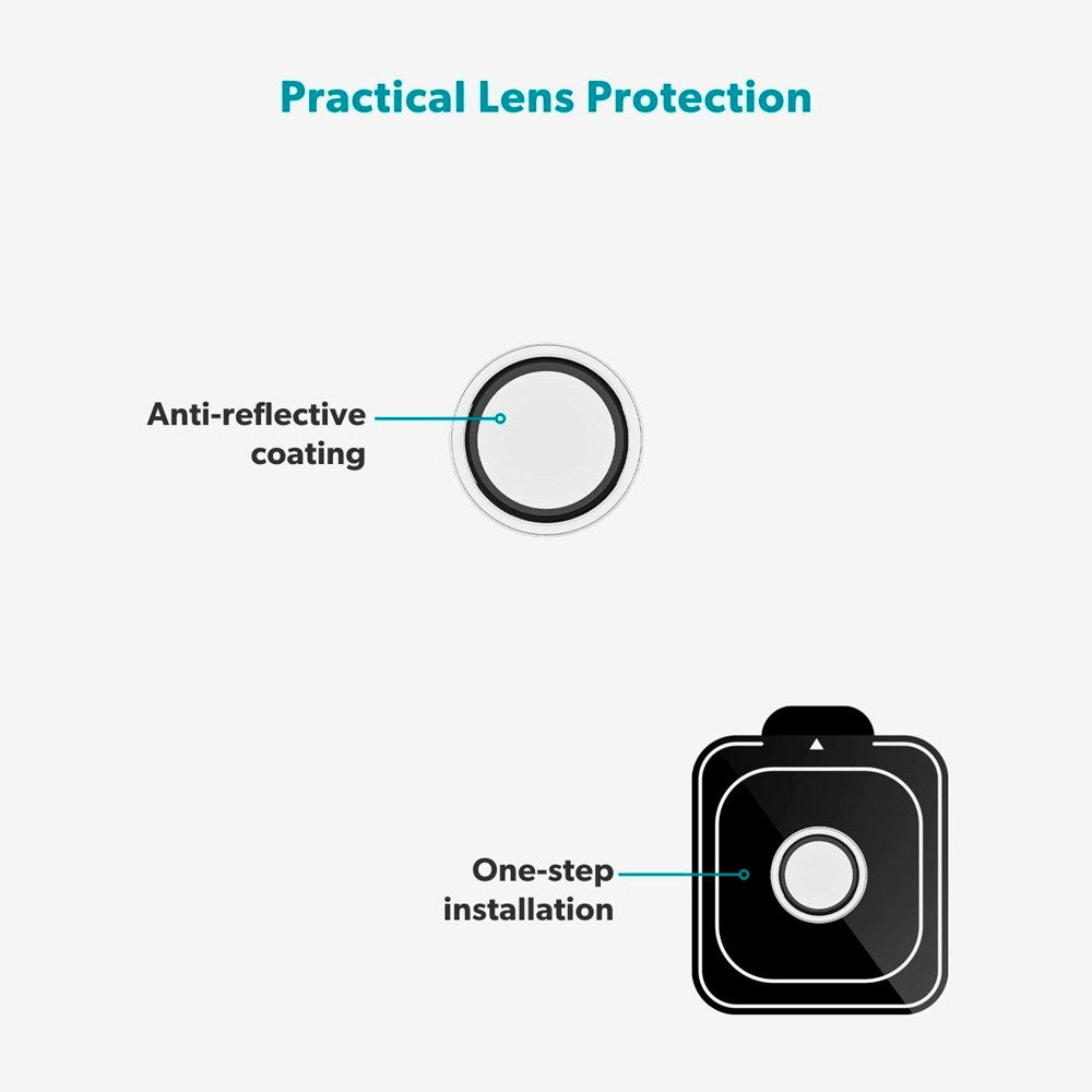 iPhone Air Epico Glass Lens Kameralinsebeskyttelsesglass m. Monteringsramme - Gjennomsiktig