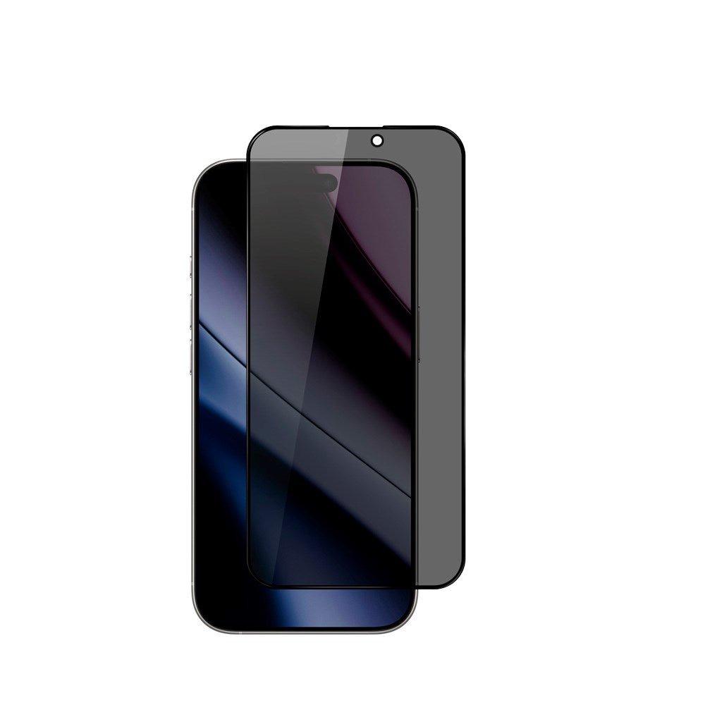 iPhone 17 Epico Privacy Glass 3D Skjermbeskyttelsesglass m. Monteringsramme - Gjennomsiktig