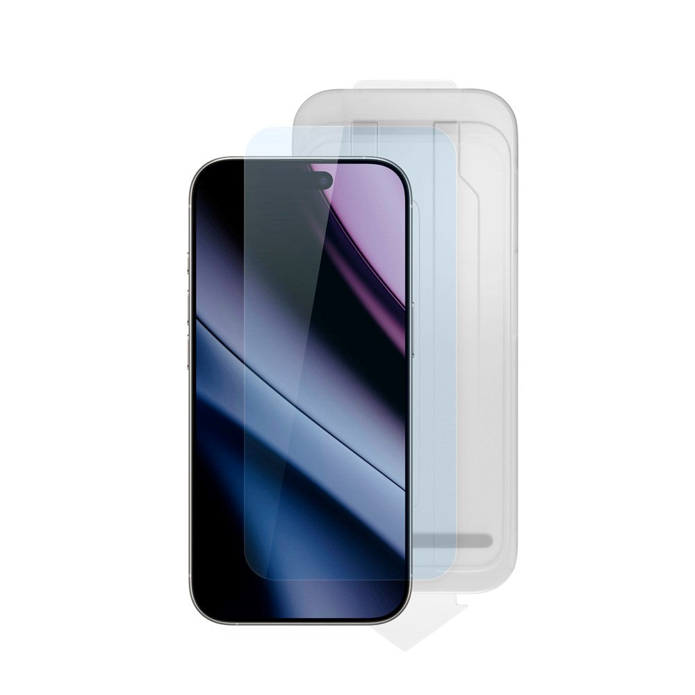 iPhone 17 Epico Glass Protector Skjermbeskyttelsesglass m. Monteringsramme - Gjennomsiktig