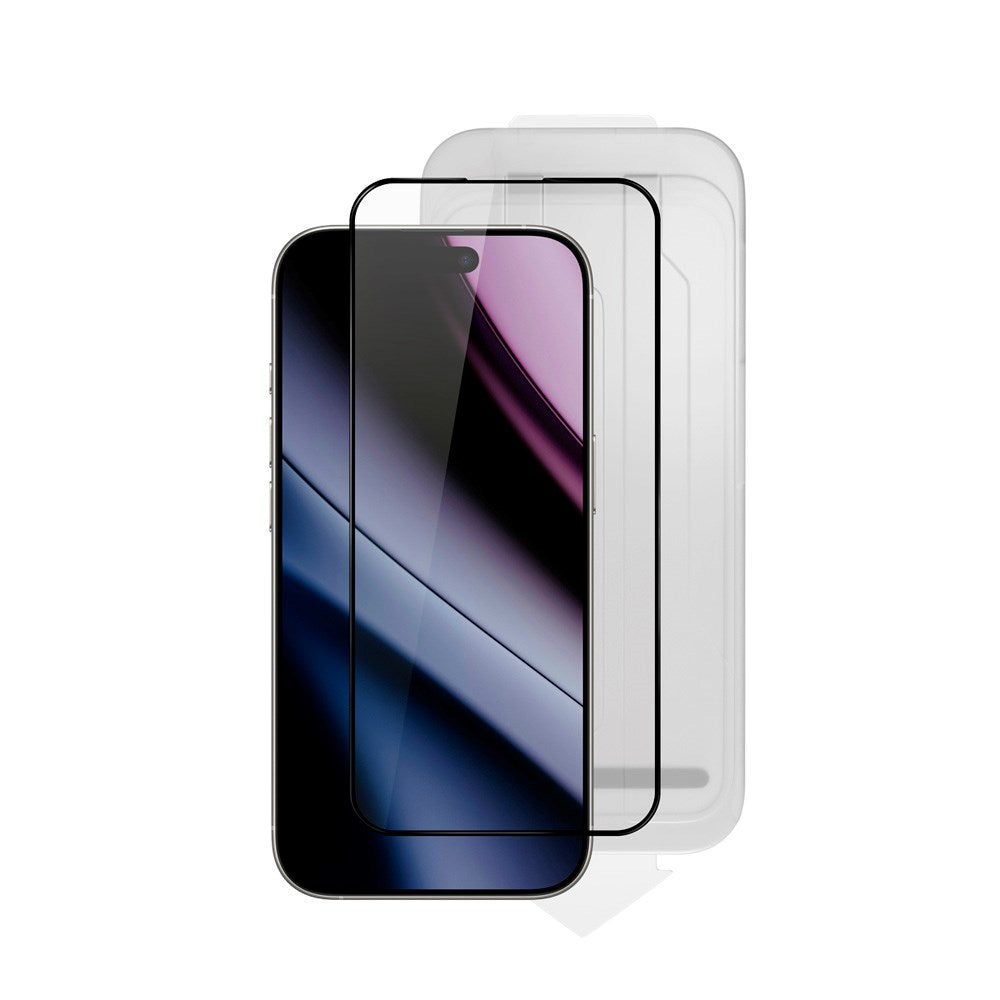 iPhone Air Epico ImpactCeramic Glass 3D Skjermbeskyttelsesglass m. Monteringsramme - Gjennomsiktig
