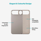 iPhone Air Epico Silicone Pro Mag+ Deksel - MagSafe Kompatibel - Titanium