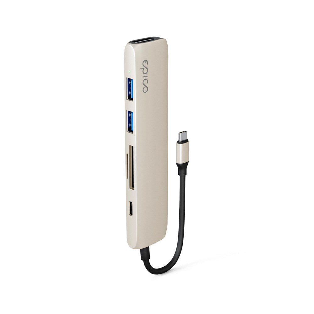 Epico 6-i-1 Aluminium Hub 8K - Starlight