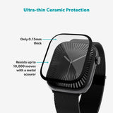 Apple Watch 11 / 10 (46mm) Epico SlimCeramic 3D Glass m. Installasjonsverktøy - Gjennomsiktig