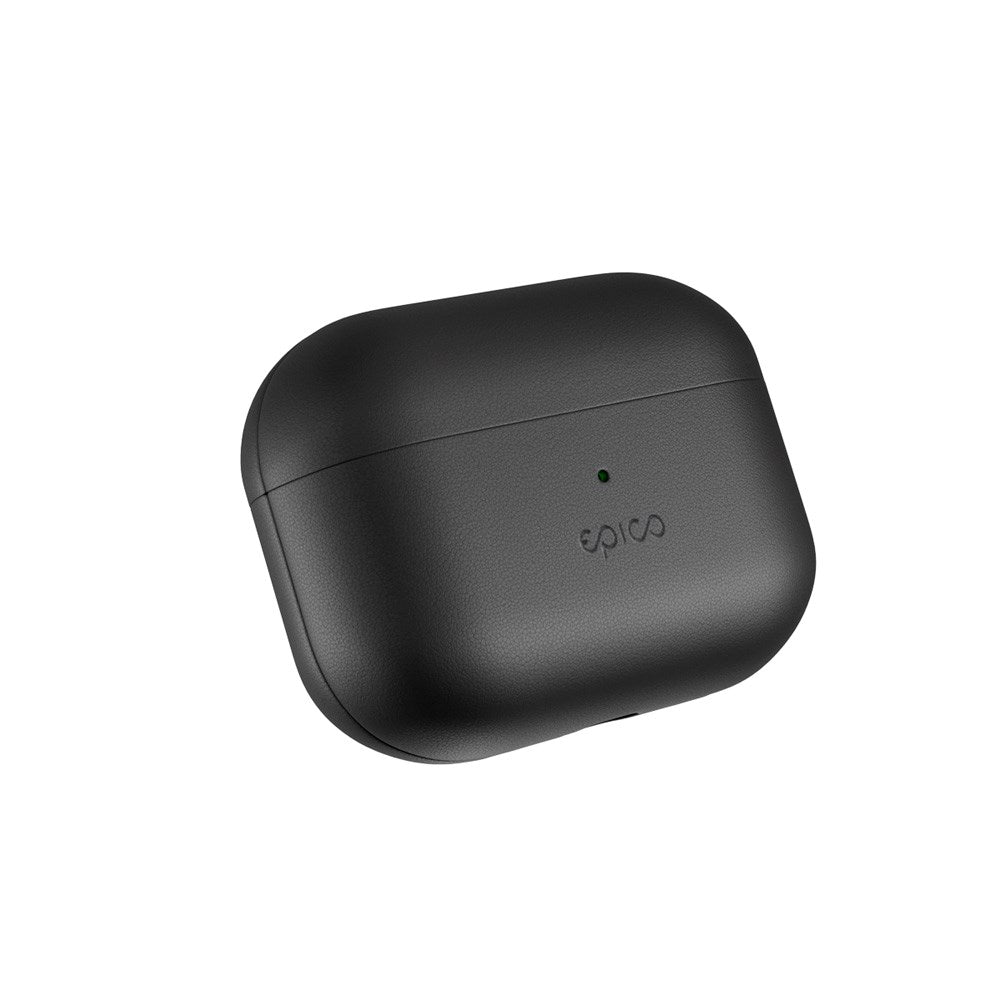 Apple AirPods Pro (3. gen.) Epico Ekte Skinn Deksel - Svart