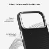 iPhone 17 Pro Epico SlimAramid Mag+ Deksel - MagSafe Compatible - Svart