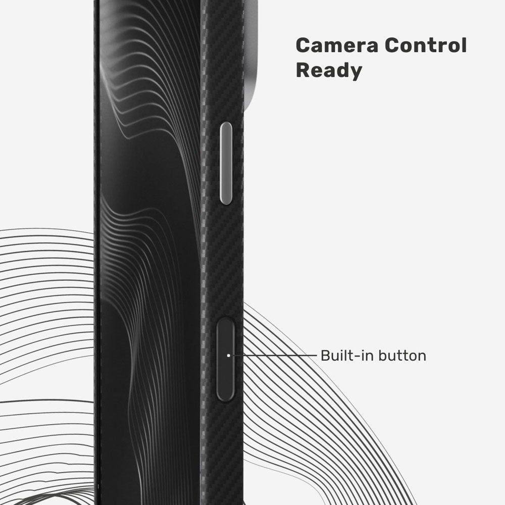 iPhone 17 Pro Max Epico UNUM FlexAramid Mag+ Deksel - MagSafe Kompatibel - Svart
