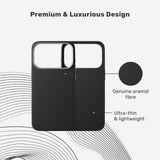 iPhone 17 Pro Epico UNUM FlexAramid Mag+ Deksel - MagSafe Kompatibel - Svart
