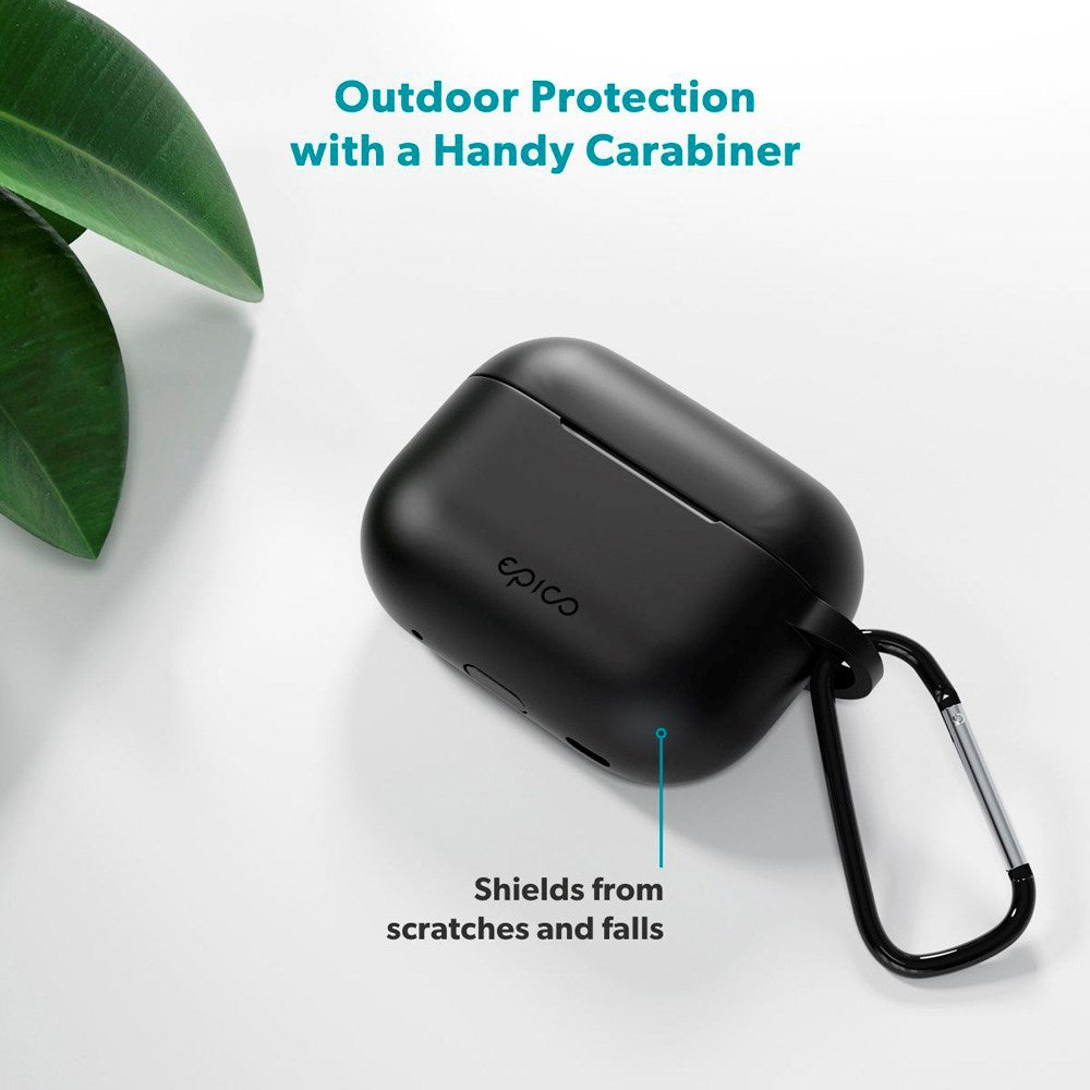 Apple AirPods Pro (3. gen.) Epico Outdoor Silicone Deksel - Svart