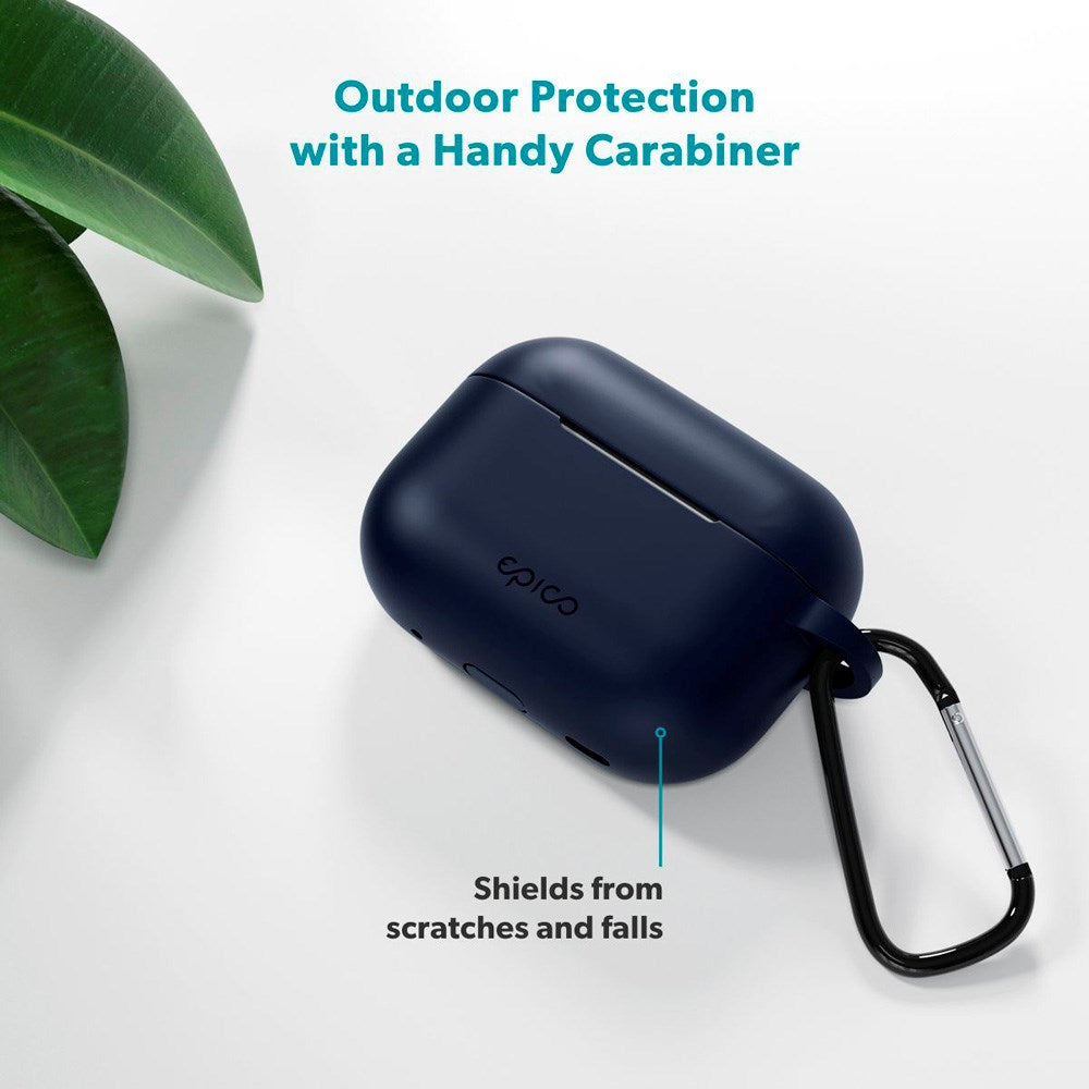 Apple AirPods Pro (3. gen.) Epico Outdoor Silicone Deksel - Mørkblå